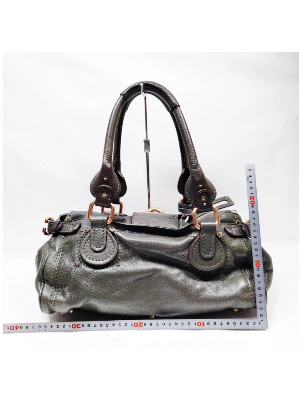 Authentic Chloé Paddington Leather Padlock Satchel Bag - Picture 3 of 16